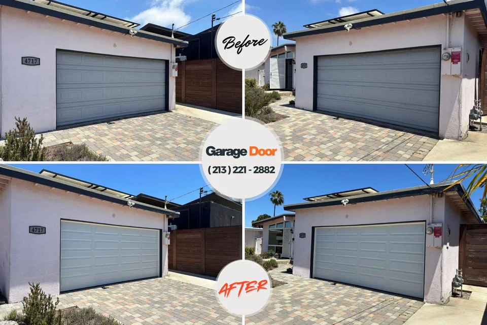 Before and after: garage door opener repair Reeds Spring, MO